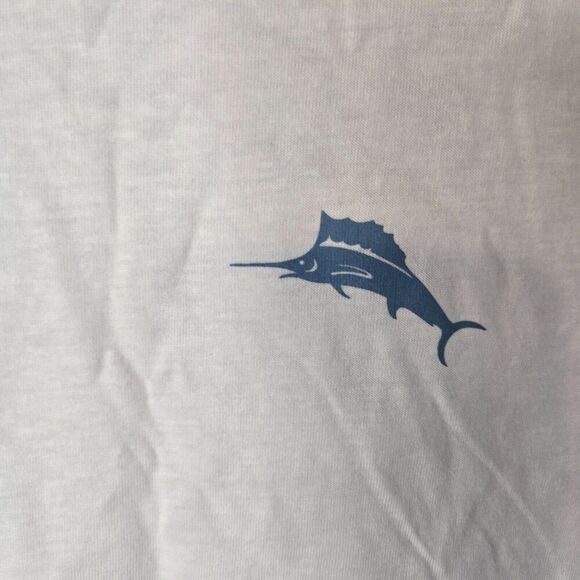 Tommy Bahama White Fish & Chips Graphic Tee Comfy Men's T-shirt Size S NWT - Picture 3 of 6